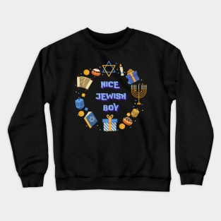 nice jewish boy 2023 hanukkah clothing Crewneck Sweatshirt